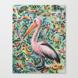 Pelican dreams Canvas Print
