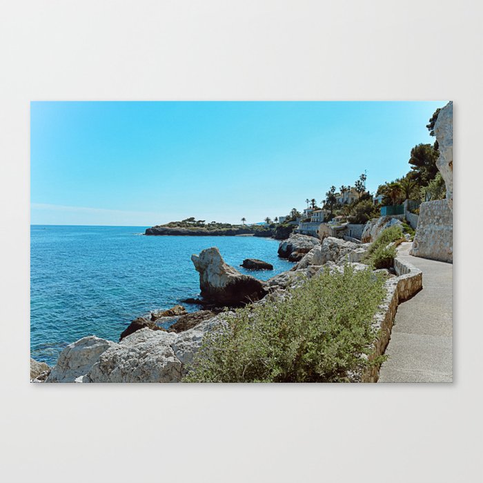Sea views in Monaco Canvas Print