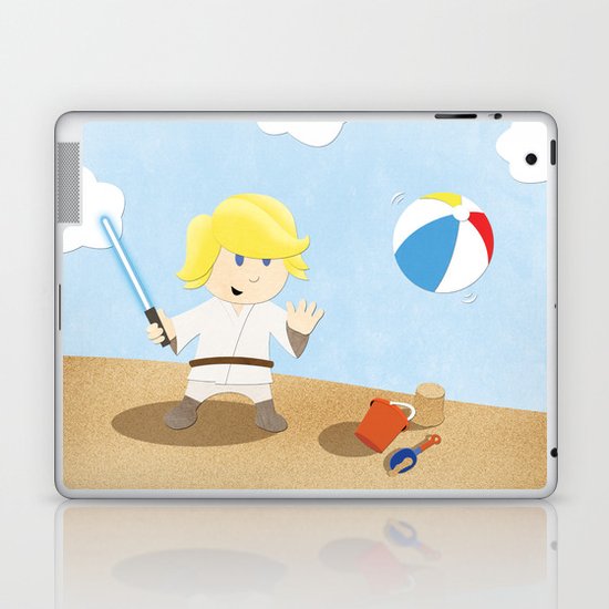 SW Kids - Luke at the Beach Laptop & iPad Skin