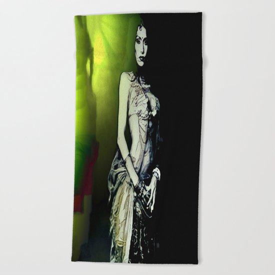 Esmerelda: Stepping Out Of The Nightmare Realm Beach Towel