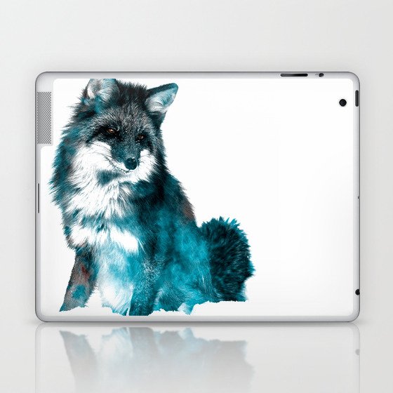 BLUE FOX Laptop & iPad Skin
