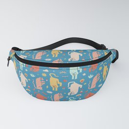 Trippy tigers Fanny Pack | Cat, Graphicdesign, Modern, Freaky, Curated, Funny, Cute, Cheetah, Contemporary, Animal 