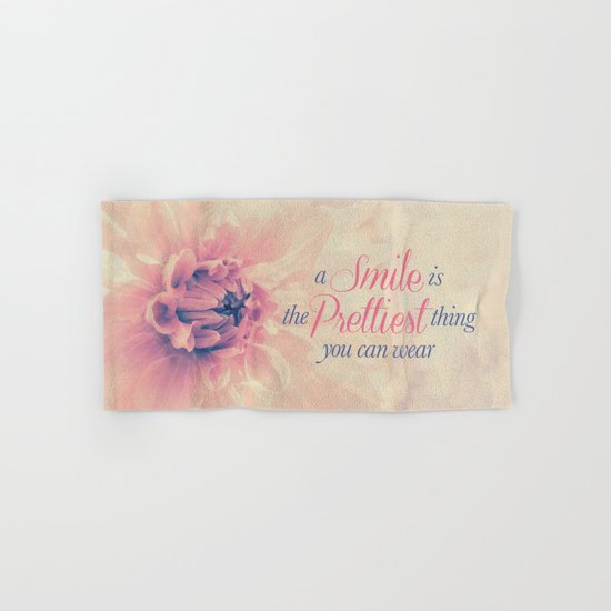 Spring Dahlia I - Her Smile Hand & Bath Towel