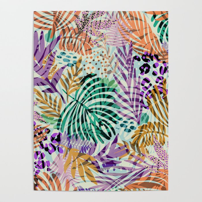 Exotic modern jungle G Poster