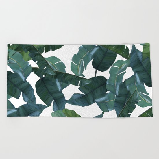 Banana Leaf Decor #society6 #decor #buyart Beach Towel