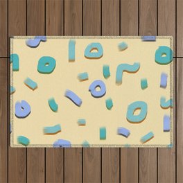 Color confetti pattern 3 Outdoor Rug