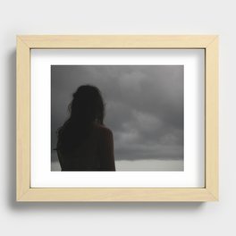Cloudy Mood Recessed Framed Print