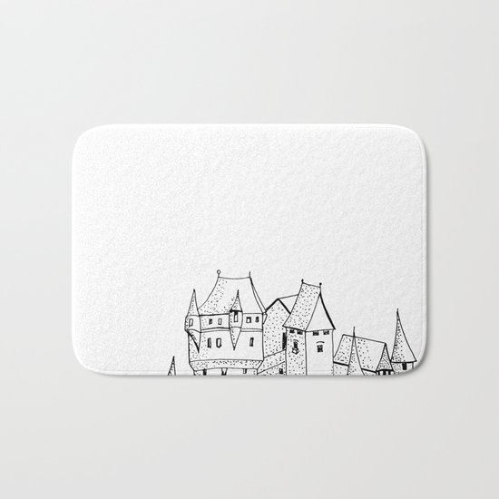 Castle on the cliff Bath Mat