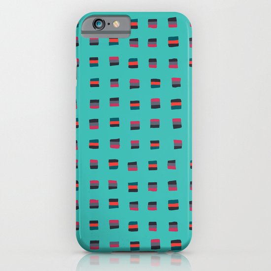 Pixel Pattern turquoise iPhone & iPod Case