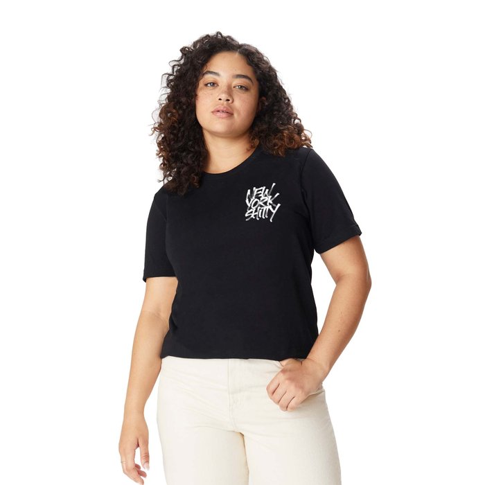 NY&Co Black “Extra” T-shirt.  Shirts, Clothes design, Womens tops