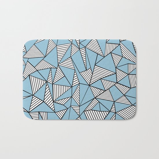 Ab Blocks Blue #2 Bath Mat