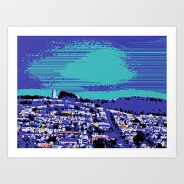 Night Over the San Francisco Mission Art Print