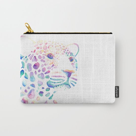 Watercolour Leopard Carry-All Pouch