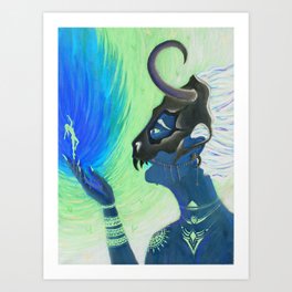 Kaös inverted ~ Goddess of Fate Art Print