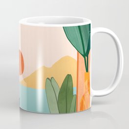 Tropical Evening Sunset Landscape Coffee Mug