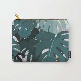 leaves+terrazzo Carry-All Pouch | Interior, Decor, Design, Natural, Marble, Graphicdesign, Plants, Vectorial, Trend, Trending 