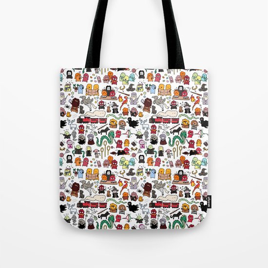 Kawaii Harry Potter Doodle Tote Bag