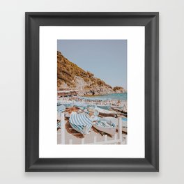 summer beach v Framed Art Print