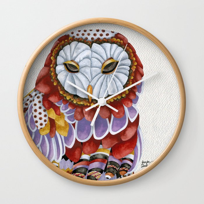 Owl Aura 2 Wall Clock