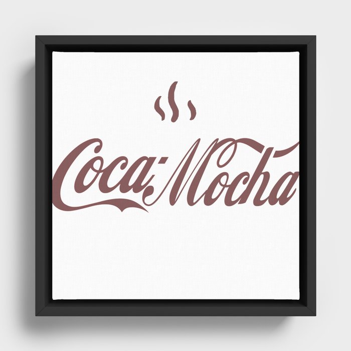 Coca Mocha Framed Canvas