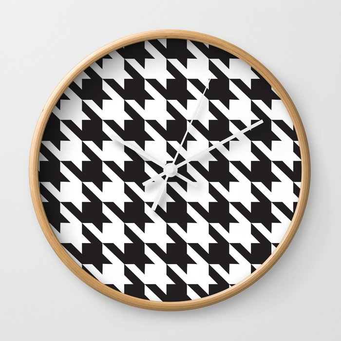 Classic Houndstooth Wall Clock