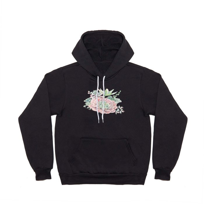 Pink Succulents by Nature Magick Hoody