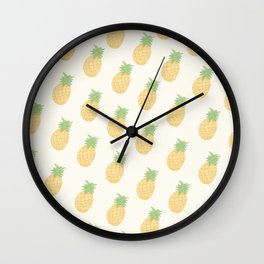 Tropical Summer Pineaple Wall Clock