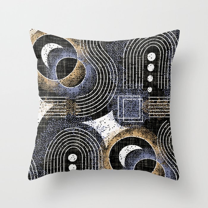 Abstract geometric art Throw Pillow