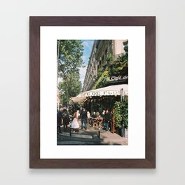 Cafe de Flore Framed Art Print
