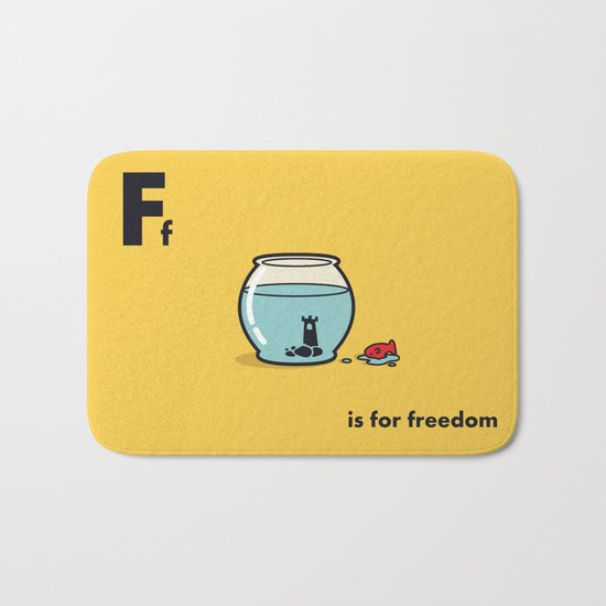 F is for freedom - the irony Bath Mat