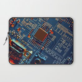 Electronic circuit board close up.  Laptop Sleeve