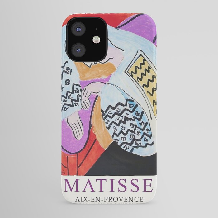 Henri Matisse The Dream Paris Exhibition Aix En Provence France Advertisement Poster Iphone Case By Providenceatheneumarts Society6