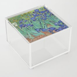Impressionist Painting Irises (1889) by Vincent Van Gogh Acrylic Box