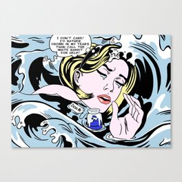 Drowning Alice Canvas Print