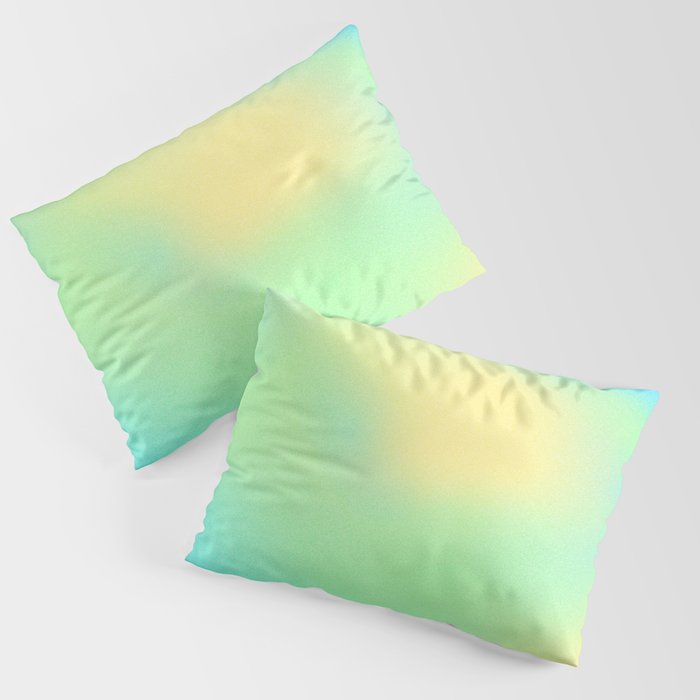 AURA | Amor Fati | Calm Positive Energy | Pastel Gradient Art Pillow Sham