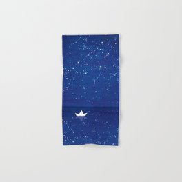 Zen sailing, ocean, stars Hand & Bath Towel