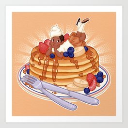 Pancakes Art Print