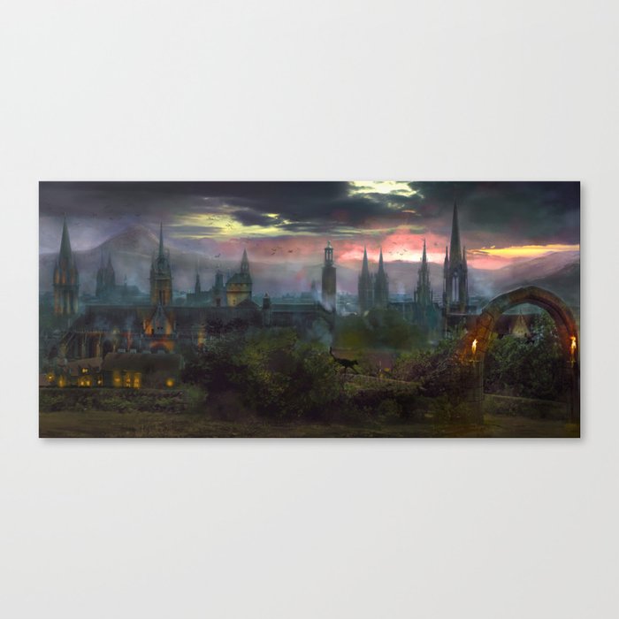 Sunset city Canvas Print