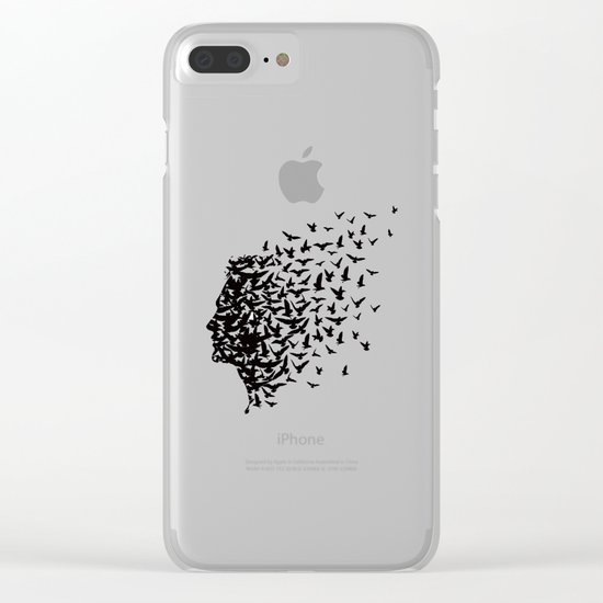 Bird Man Clear iPhone Case