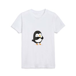 Penguin with a flower Kids T Shirt