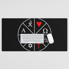 christogram 13 Desk Mat