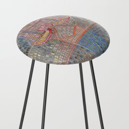 Boy in Fancy Dress Abstract pattern  "painting · modern · abstract art " Paul Klee Counter Stool