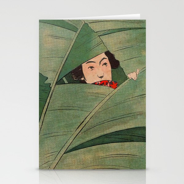 Young Woman of the Banana Leaves (Basho musume) Stationery Cards