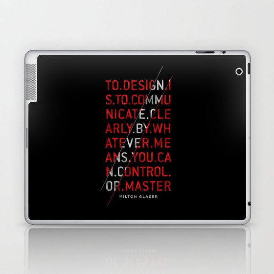 To Design by Milton Glaser Laptop & iPad Skin