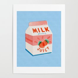 Strawberry Milk Poster