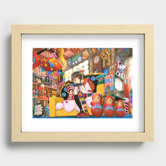 Oba-chan's Place Recessed Framed Print