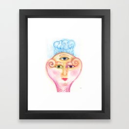 daemon of complicated times Framed Art Print