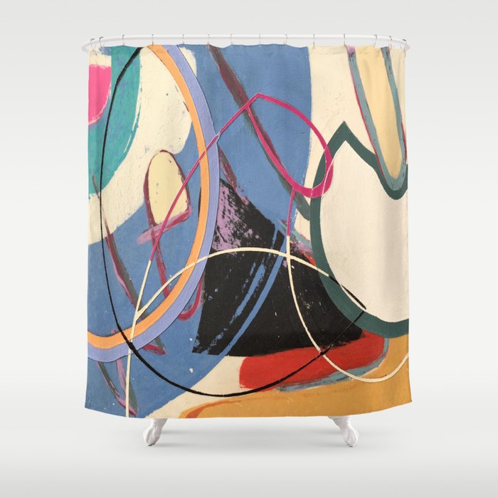 Unusually Composed Shower Curtain