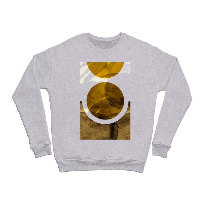 Abstract Scandinavian Moon Hot Wax Painting Crewneck Sweatshirt