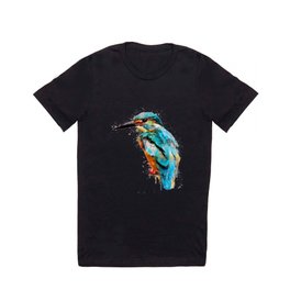 Watercolor kingfisher bird T Shirt